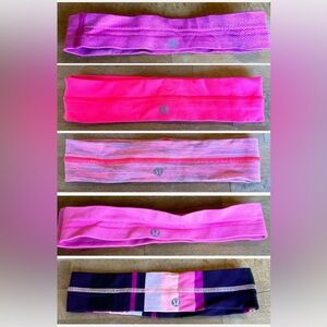 Lululemon Pink headbands bundle